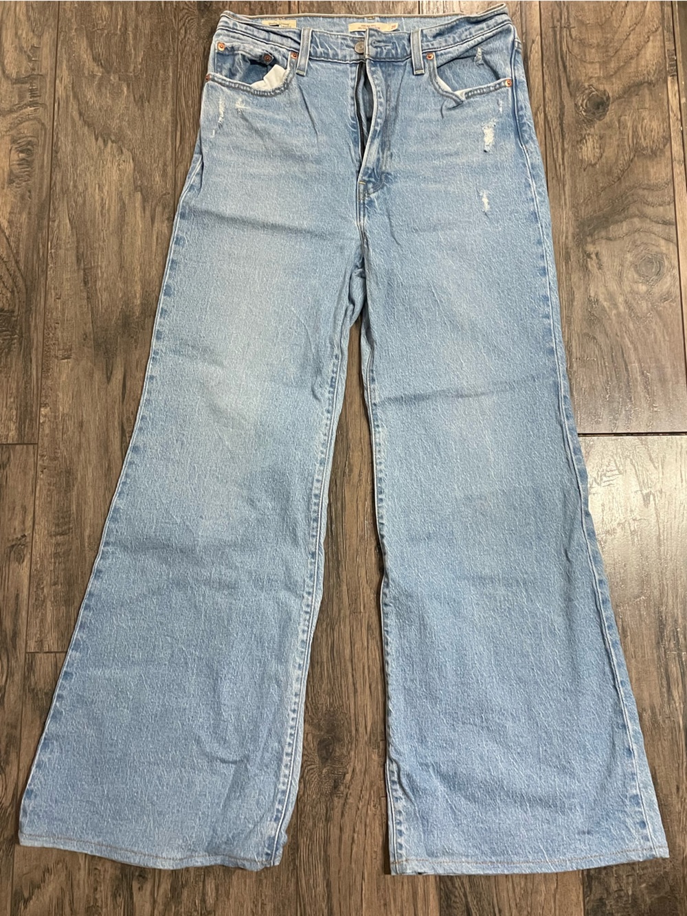 Levi's Light Blue Ribcage Bell Jeans